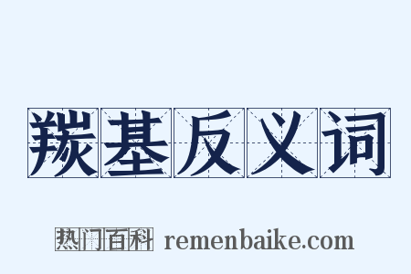 羰基反义词是什么意思的图片